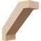 Ekena Millwork 3-inch W x 8-inch D x 8-inch H Burlington Rough Cedar Woodgrain TimberThane Knee Brace, Primed BRCUR03X08X08BURRCPR - alternate 1